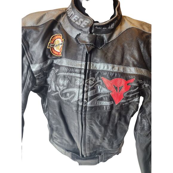 Dainese Jacket Small 46 Leather Motorcycle Drudi Racing Armor Italy MotoGP Devil - Picture 13 of 16